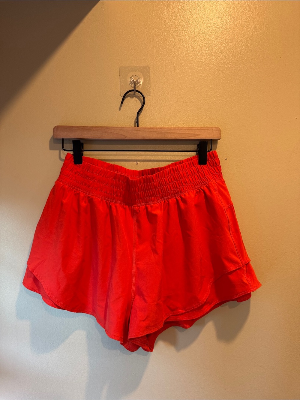 Women’s Red Running Athletic Shorts